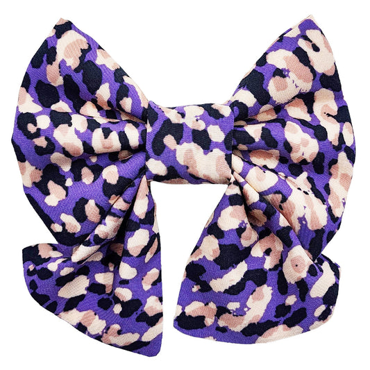 Peach & Purple Splatter Dog & Sailor Bow Tie - handmade Dog Bow Tie from Styled Up Pup - Shop now at Styled Up Pup