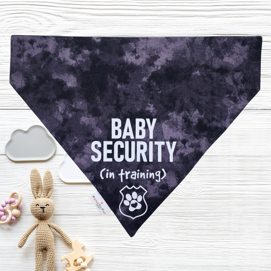 Dog Bandana (Over-The-Collar) | Pregnancy Baby Announcement - Baby Security in Training