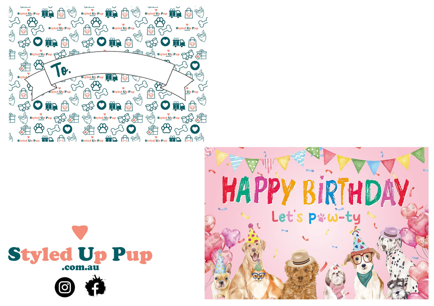 Barkday Dog Birthday Box - handmade from Styled Up Pup - Shop now at Styled Up Pup