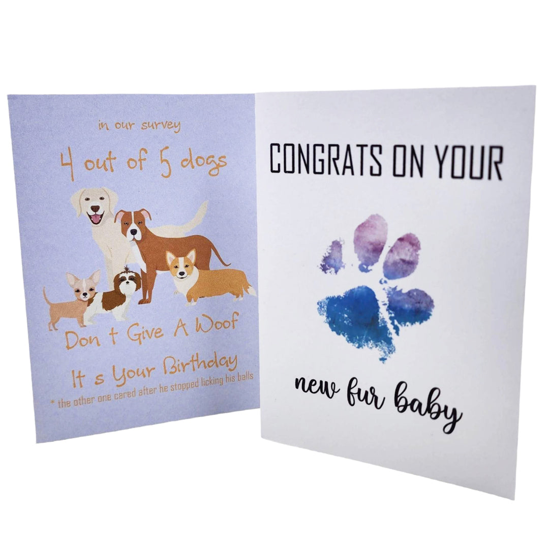 Happy Birthday Barkday card - Dogs don't give a woof its your birthday - handmade from Styled Up Pup - Shop now at Styled Up Pup