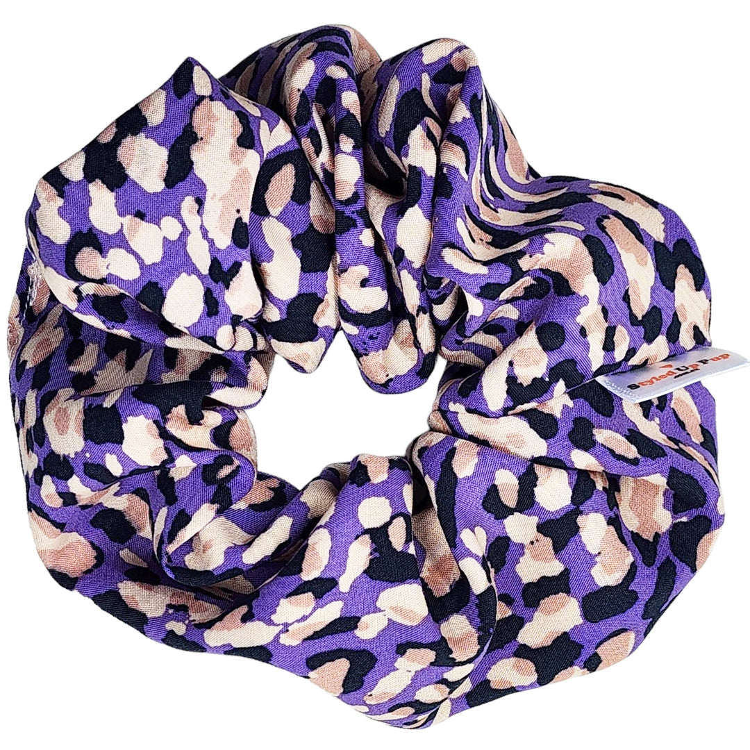 Peach & Purple Splatter Scrunchie - handmade Scrunchies from Styled Up Pup - Shop now at Styled Up Pup