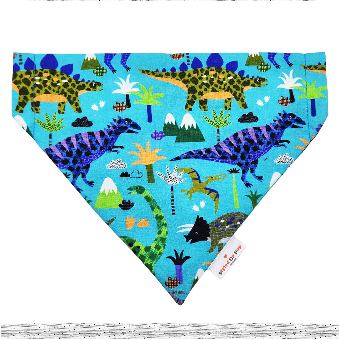 ROAR I'm a Dinosaur Over-The-Collar Dog Bandana - handmade Dog Bandana from Styled Up Pup - Shop now at Styled Up Pup