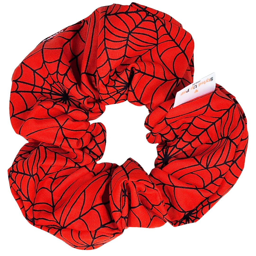 Spiderman Scrunchie - handmade Scrunchies from Styled Up Pup - Shop now at Styled Up Pup