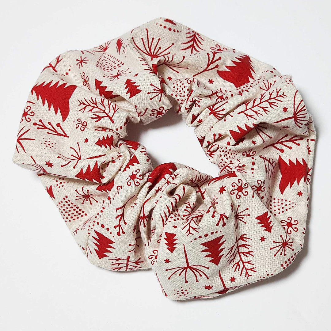 Santa Paws Christmas Tree Scrunchie