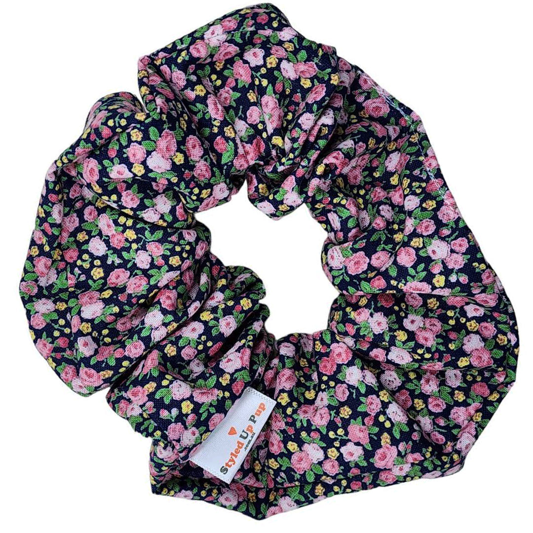 Winter Blossom Scrunchie - handmade Scrunchies from Styled Up Pup - Shop now at Styled Up Pup