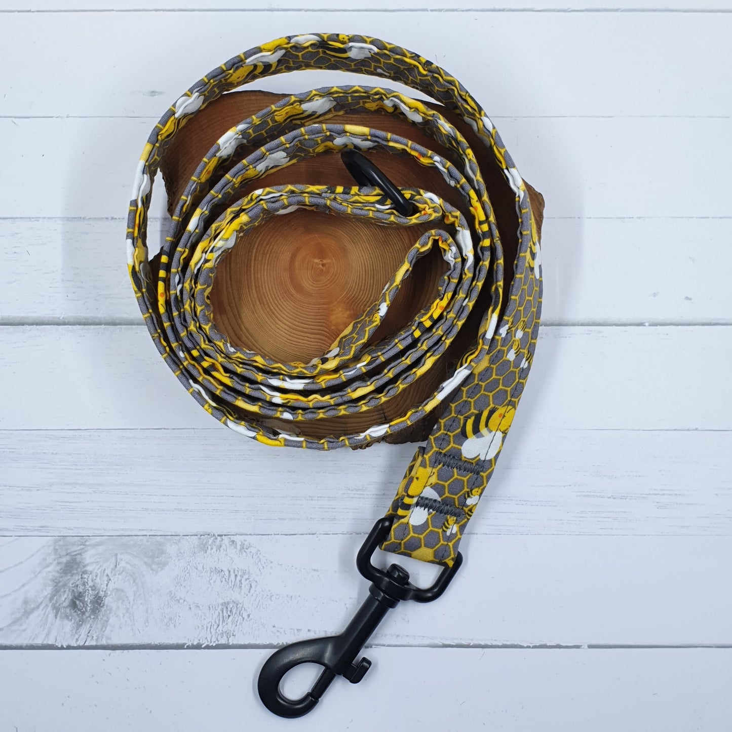 Lets Bee Happy Dog Leash / Dog Lead - handmade Dog Leash from Styled Up Pup - Shop now at Styled Up Pup