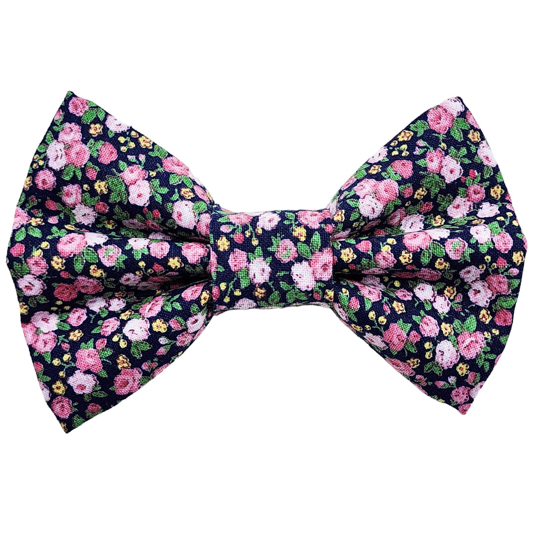 Winter Blossom Dog Bow Tie - handmade Dog Bow Tie from Styled Up Pup - Shop now at Styled Up Pup