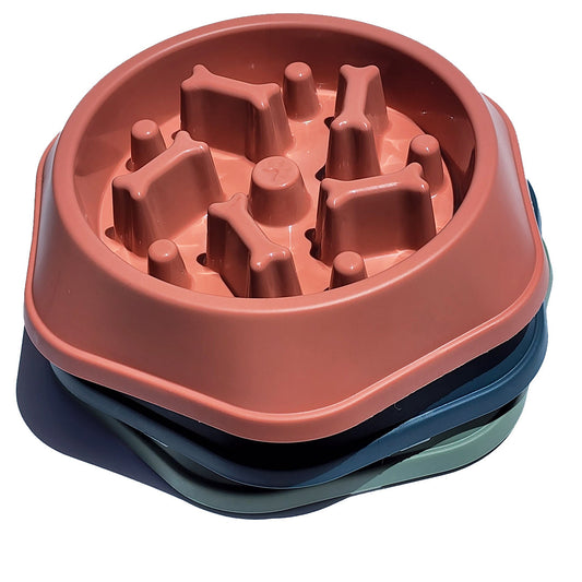 Slow Feeder Dog Bowl for Small Medium Size Dogs with Anti-Slip Feet - handmade Dog Bowl from Styled Up Pup  - Shop now at Styled Up Pup