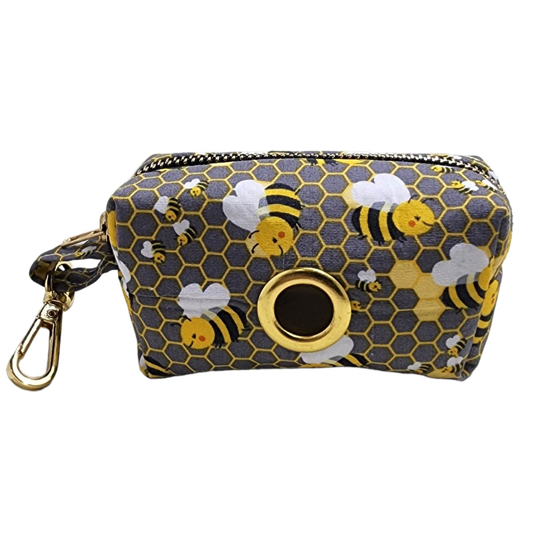 Let's Bee Happy Poo Bag Holder Bag - handmade Poo Bag Holder from Styled Up Pup - Shop now at Styled Up Pup