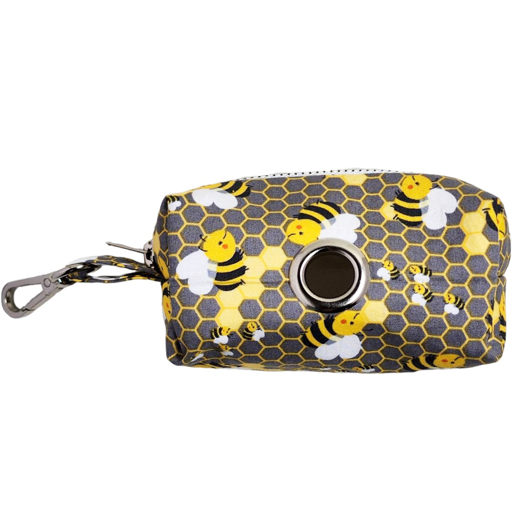 Let's Bee Happy Poo Bag Holder Bag - handmade Poo Bag Holder from Styled Up Pup - Shop now at Styled Up Pup