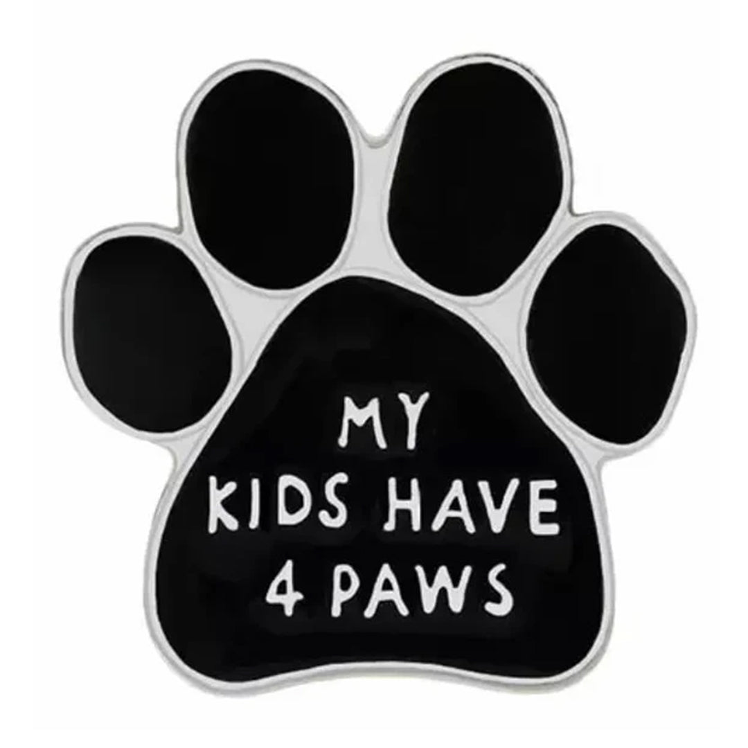 Paw Pins - I Love My Dog | I Love My Grandog | My Kids Have 4 Paws | Metal Pin Badge | Dog Lover Badge - handmade from Styled Up Pup - Shop now at Styled Up Pup