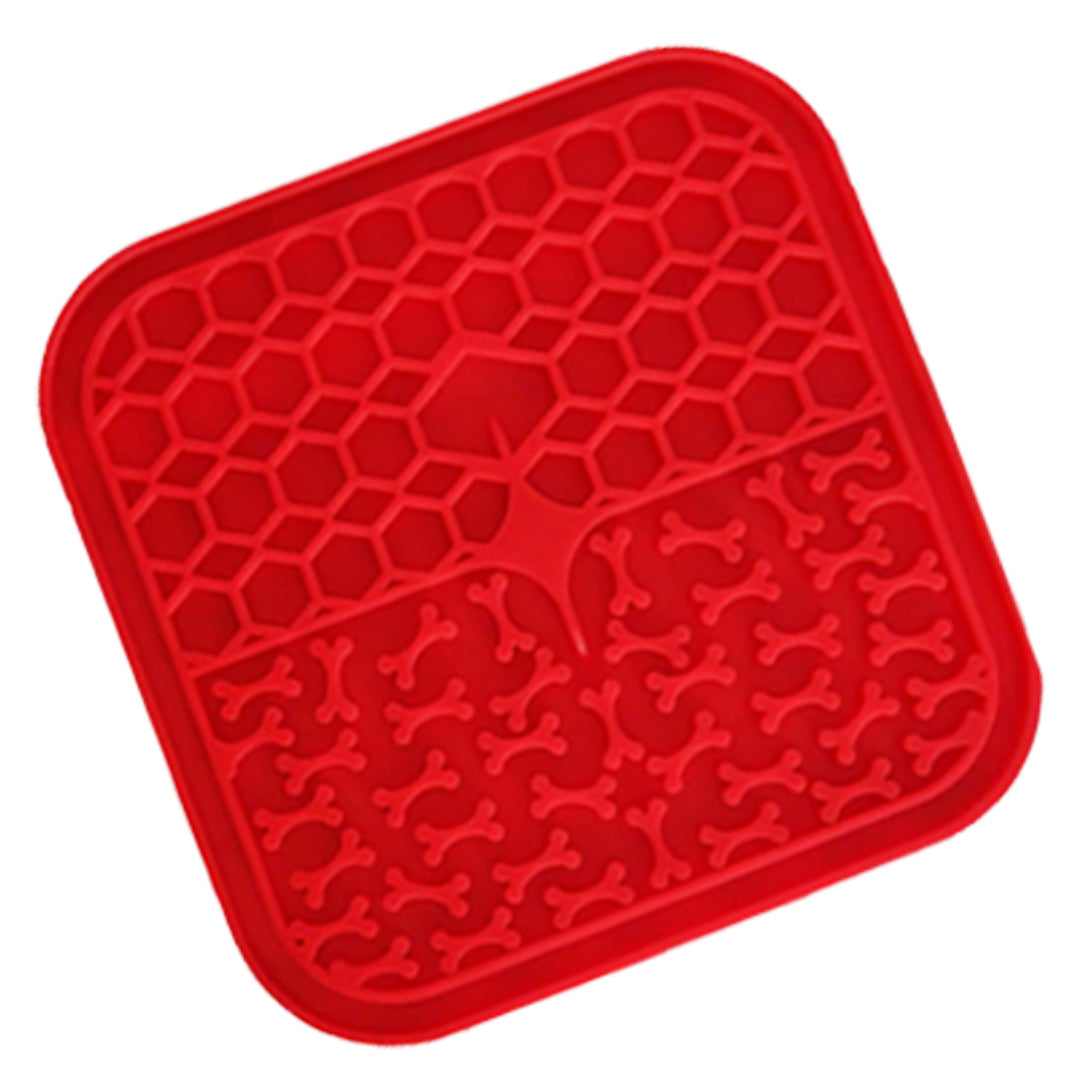 Colourful Dog Lick Mat (Suction Cup Design) - Styled Up Pup - handmade Dog Bowl from Styled Up Pup - Shop now at Styled Up Pup