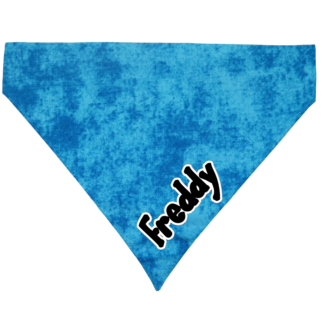 Ocean Vibes Over-The-Collar Dog Bandana - handmade  from Styled Up Pup  - Shop now at Styled Up Pup