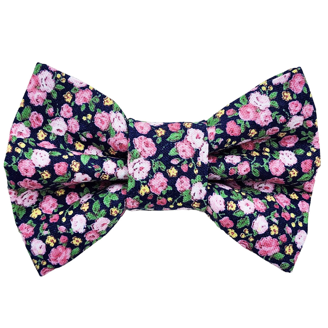 Winter Blossom Dog Bow Tie - handmade Dog Bow Tie from Styled Up Pup - Shop now at Styled Up Pup 
