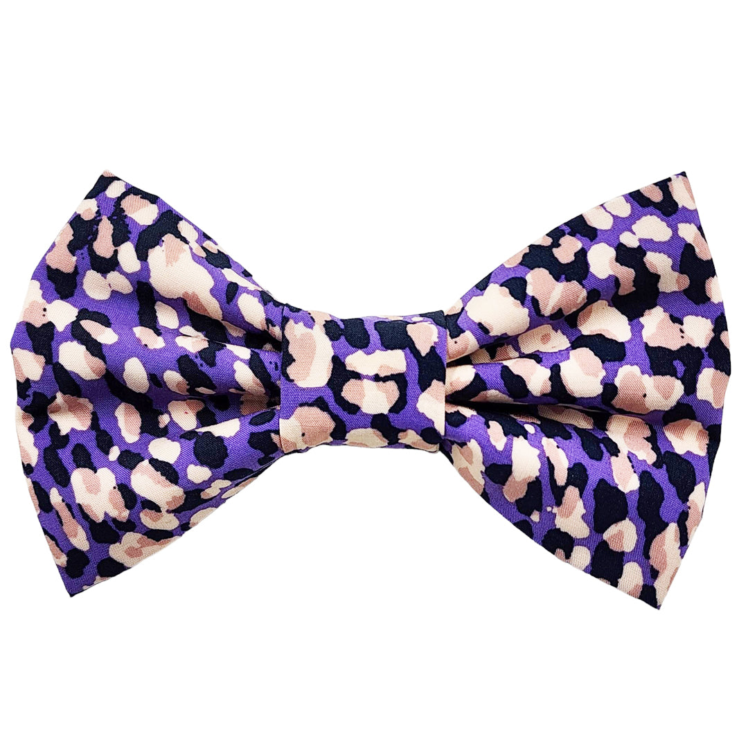 Peach & Purple Splatter Dog & Sailor Bow Tie - handmade Dog Bow Tie from Styled Up Pup - Shop now at Styled Up Pup 