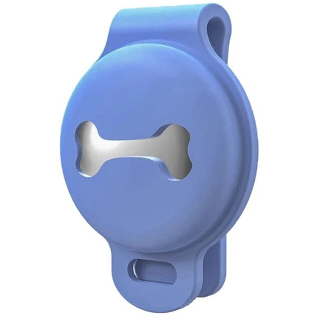 Styled Up Pup Airtag Dog Collar Holder, [1 Pack] Waterproof Dog Airtag Holder, Blue Airtag Holder
