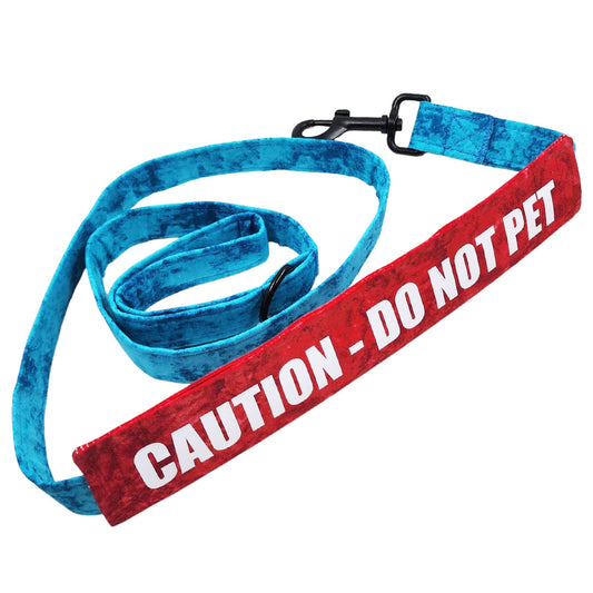CAUTION DO NOT PET leash wrap / leash sleeve - handmade Dog Leash from Styled Up Pup  - Shop now at Styled Up Pup 