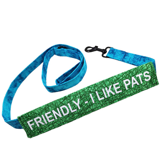 FRIENDLY - I LIKE PATS leash wrap / leash sleeve - handmade Dog Leash from Styled Up Pup - Shop now at Styled Up Pup 