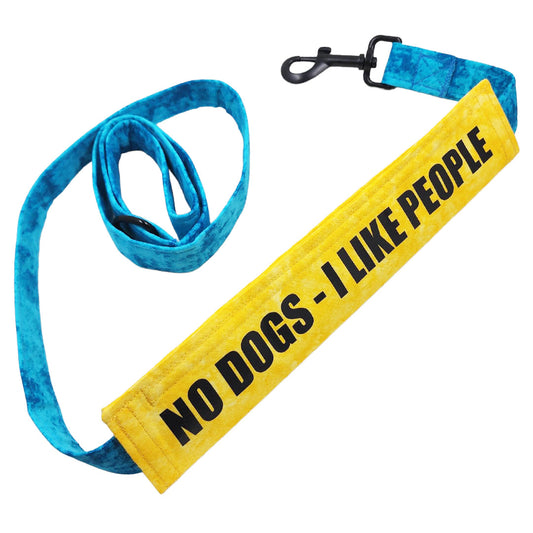 NO DOGS - I LIKE PEOPLE leash wrap / leash sleeve - handmade Dog Leash from Styled Up Pup - Shop now at Styled Up Pup 