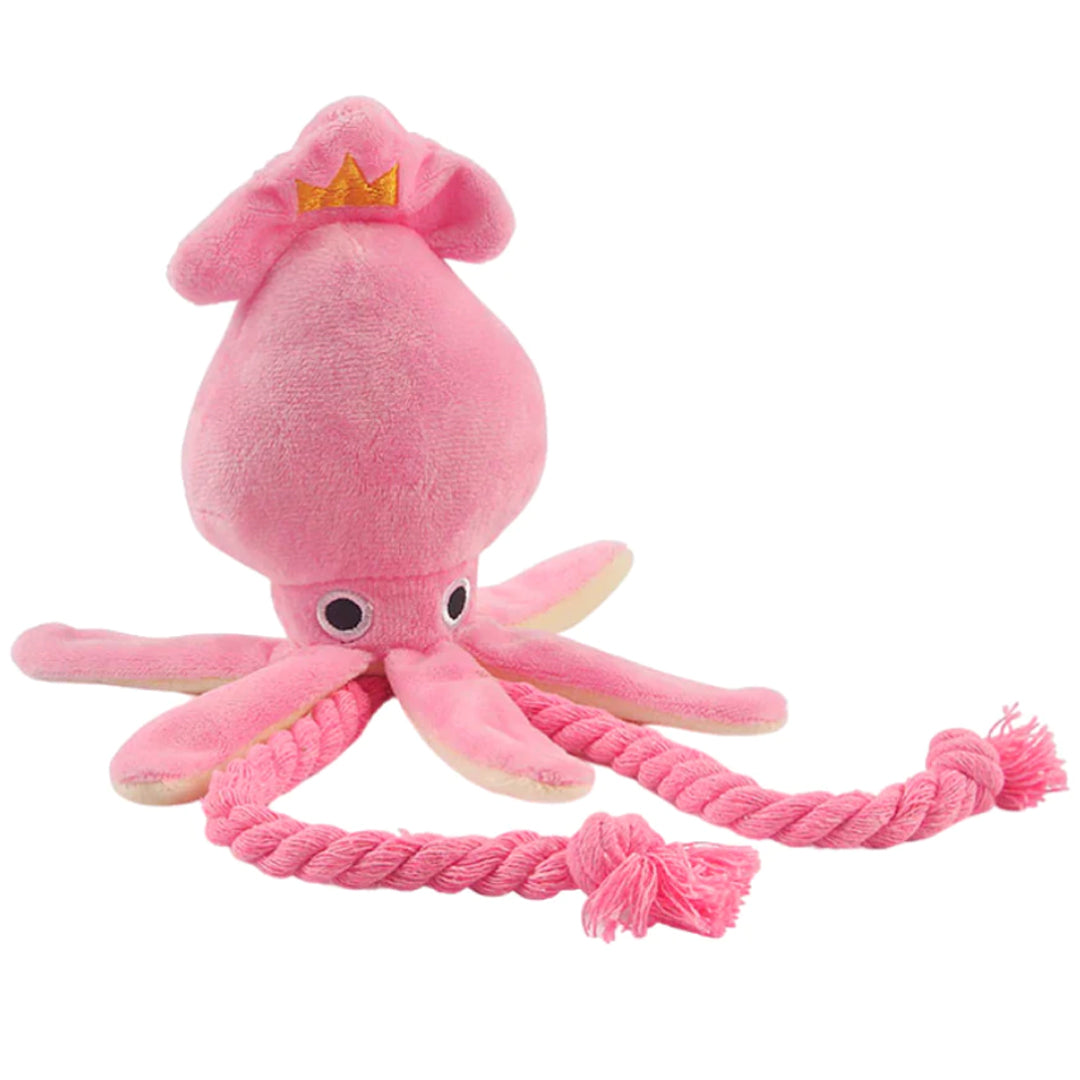 Squeaky Squid Dog Toy - handmade Dog Toys from Styled Up Pup - Shop now at Styled Up Pup 