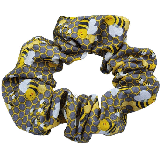 Lets Bee Happy Scrunchie - handmade Scrunchies from Styled Up Pup - Shop now at Styled Up Pup 