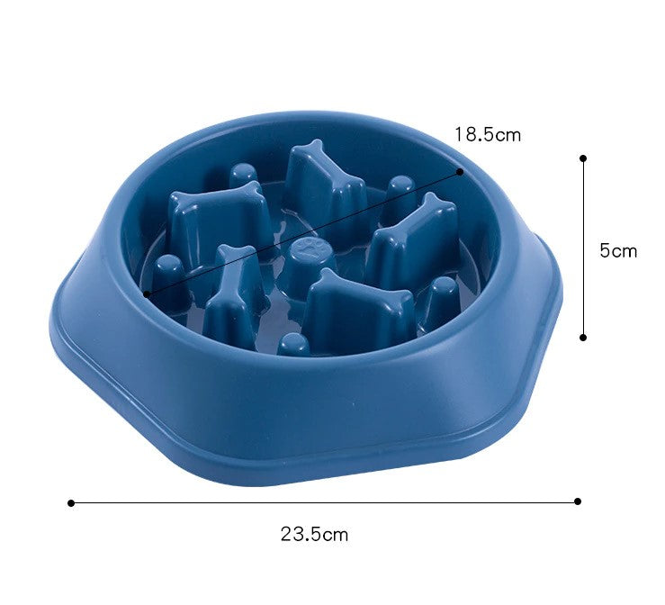 Slow Feeder Dog Bowl for Small Medium Size Dogs with Anti-Slip Feet - handmade Dog Bowl from Styled Up Pup  - Shop now at Styled Up Pup 