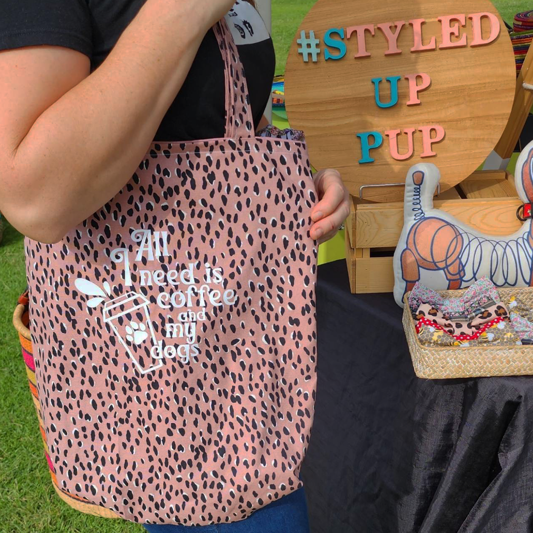 All I Need Is Coffee And My Dog(s) Tote Bag - handmade Tote Bag from Styled Up Pup  - Shop now at Styled Up Pup 
