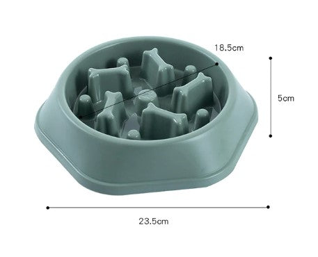 Slow Feeder Dog Bowl for Small Medium Size Dogs with Anti-Slip Feet - handmade Dog Bowl from Styled Up Pup  - Shop now at Styled Up Pup 