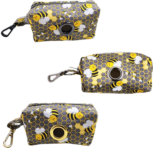 Let's Bee Happy Poo Bag Holder Bag - handmade Poo Bag Holder from Styled Up Pup - Shop now at Styled Up Pup 
